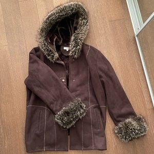Brown afghan coat